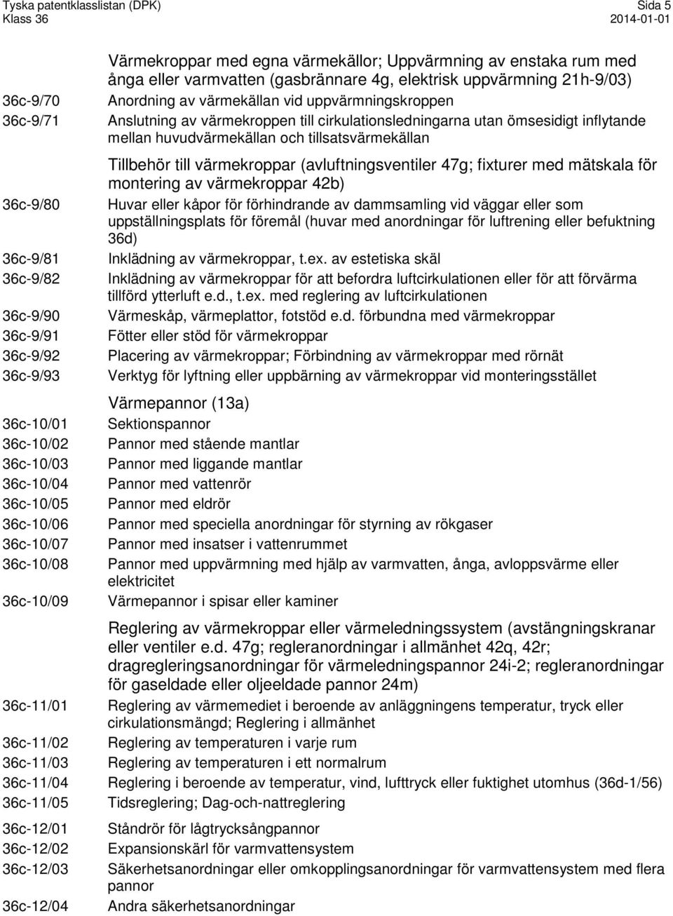 (gasbrännare 4g, elektrisk uppvärmning 21h-9/03) Anordning av värmekällan vid uppvärmningskroppen Anslutning av värmekroppen till cirkulationsledningarna utan ömsesidigt inflytande mellan