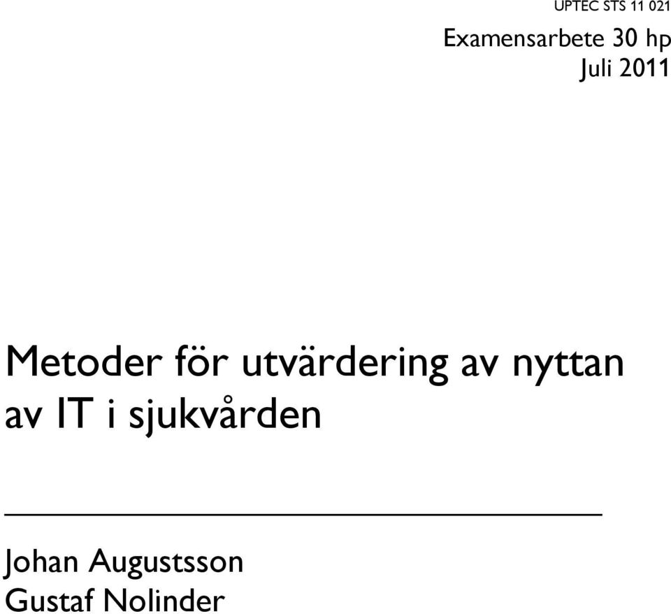 utvärdering av nyttan av IT i