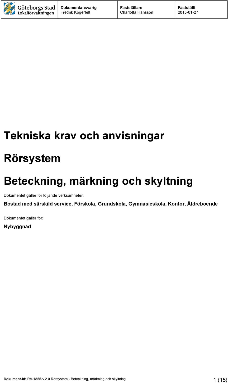 Bostad med särskild service, Förskola, Grundskola,