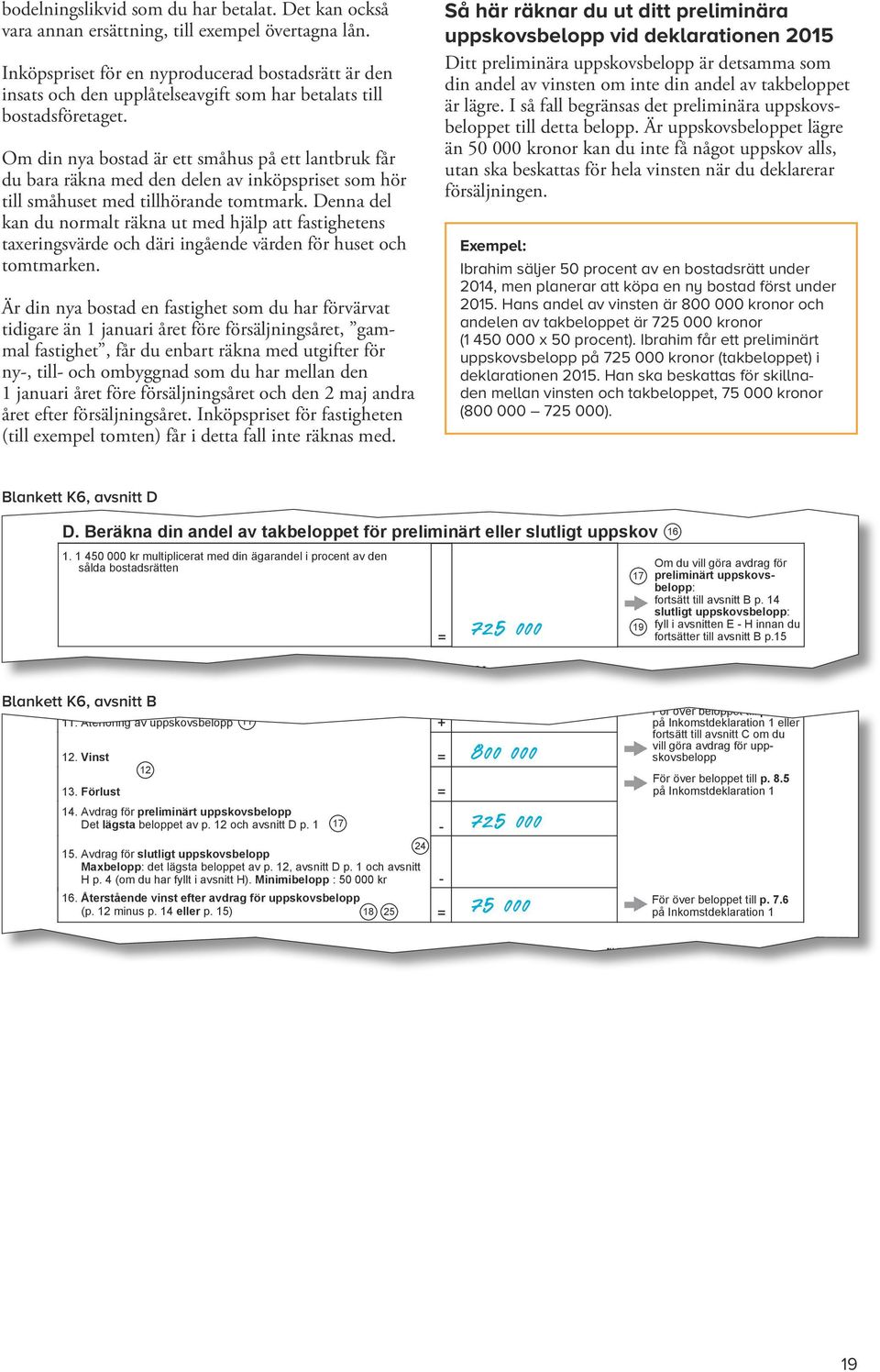Personnummer uppskovsbelopp vid deklarationen 2015 Ditt preliminära uppskovsbelopp är detsamma som Inköpspriset för en nyproducerad bostadsrätt är den din andel av vinsten om inte din andel av