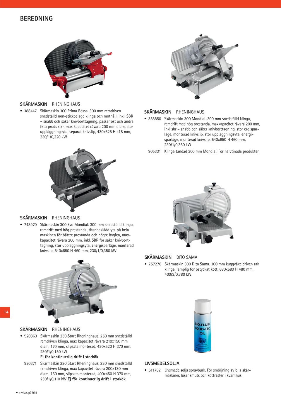 RHENINGHAUS 388850 Skärmaskin 300 Mondial.