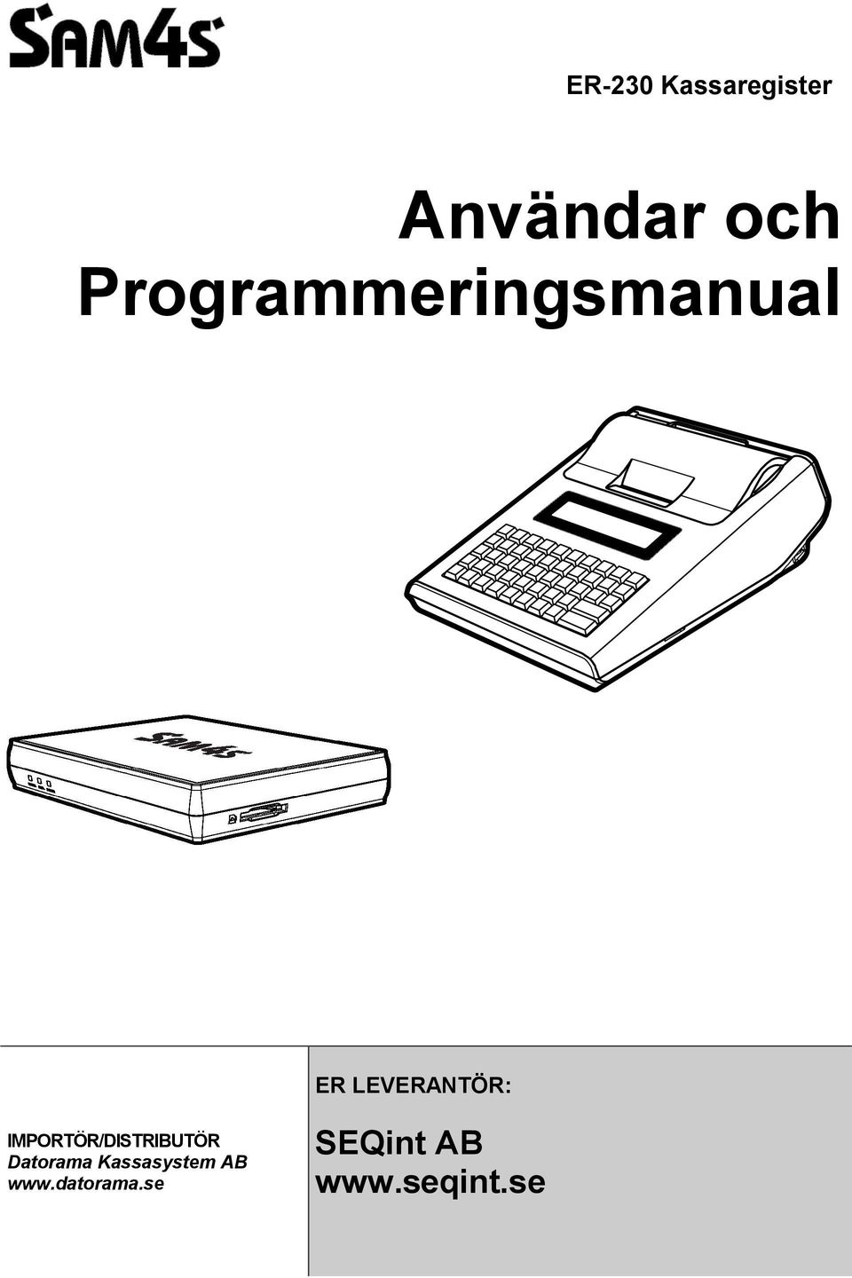 IMPORTÖR/DISTRIBUTÖR Datorama