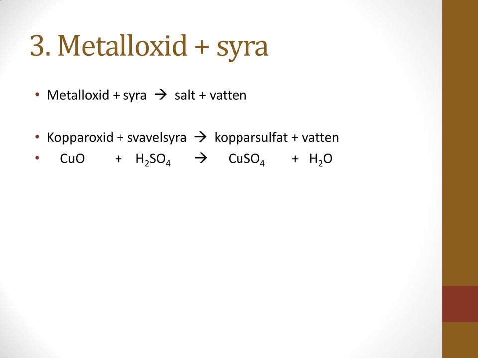 + svavelsyra kopparsulfat +