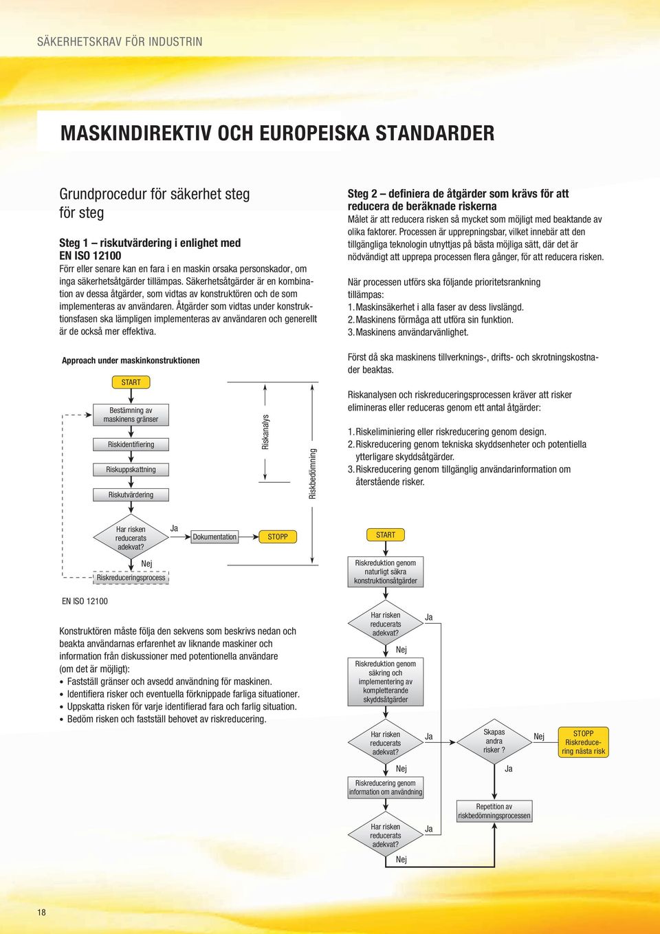 Åtgärder som vidtas under konstruktionsfasen ska lämpligen implementeras av användaren och generellt är de också mer effektiva.