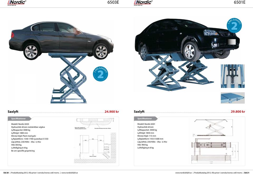 3fas- 3,1Kw Vikt: 850 kg. Lufttillgång 6-8 kg Be om specifik gropritning Saxlyft..................................................................................................................................................................29.