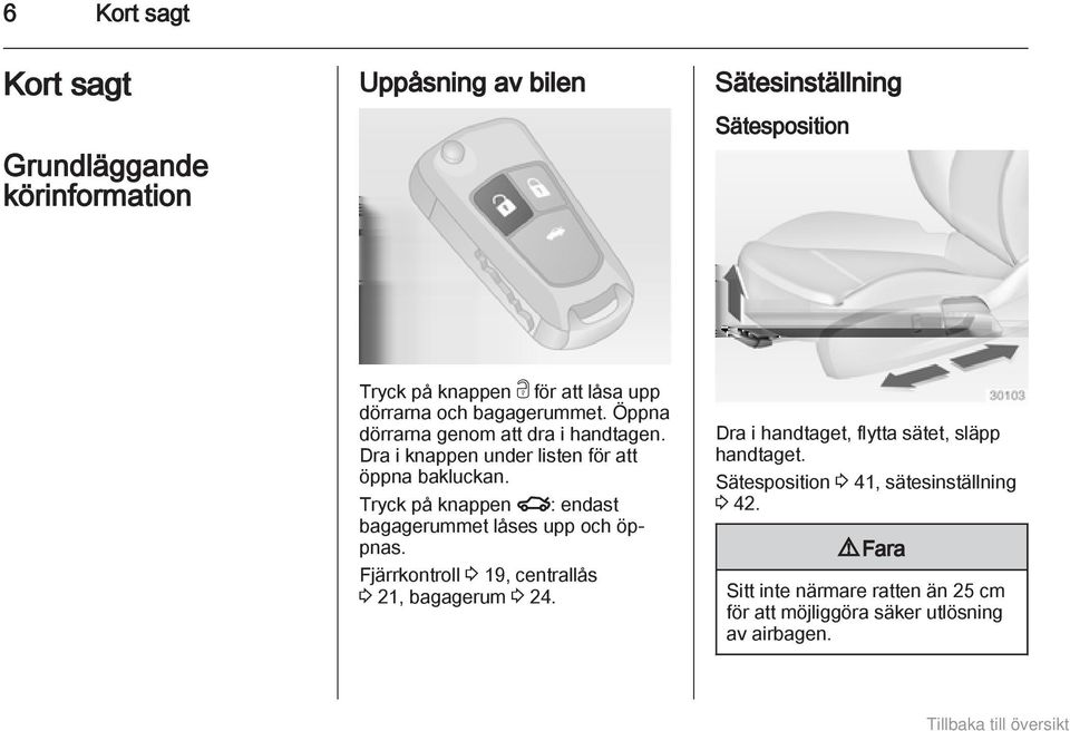 OPEL INSIGNIA. Instruktionsbok - PDF Free Download