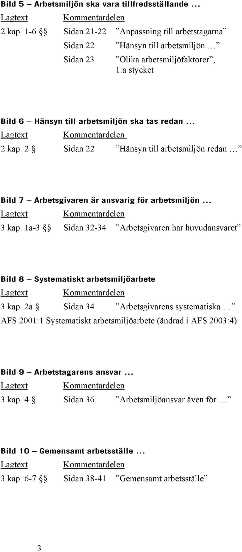 kap. 2 Sidan 22 Hänsyn till arbetsmiljön redan Bild 7 Arbetsgivaren är ansvarig för arbetsmiljön 3 kap.