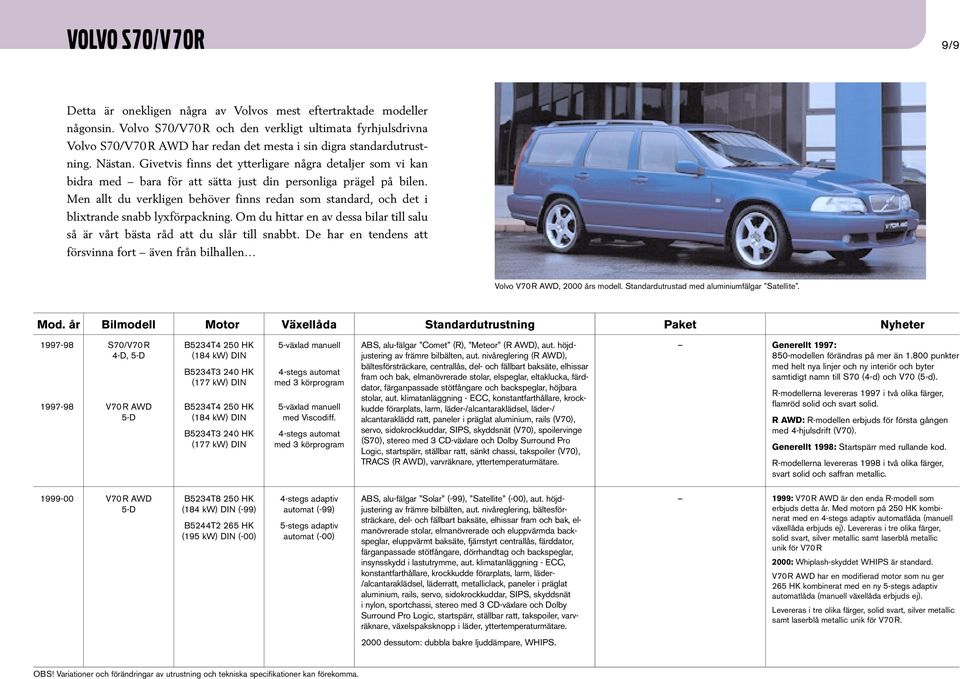 Givetvis finns det ytterligare några detaljer som vi kan bidra med bara för att sätta just din personliga prägel på bilen.