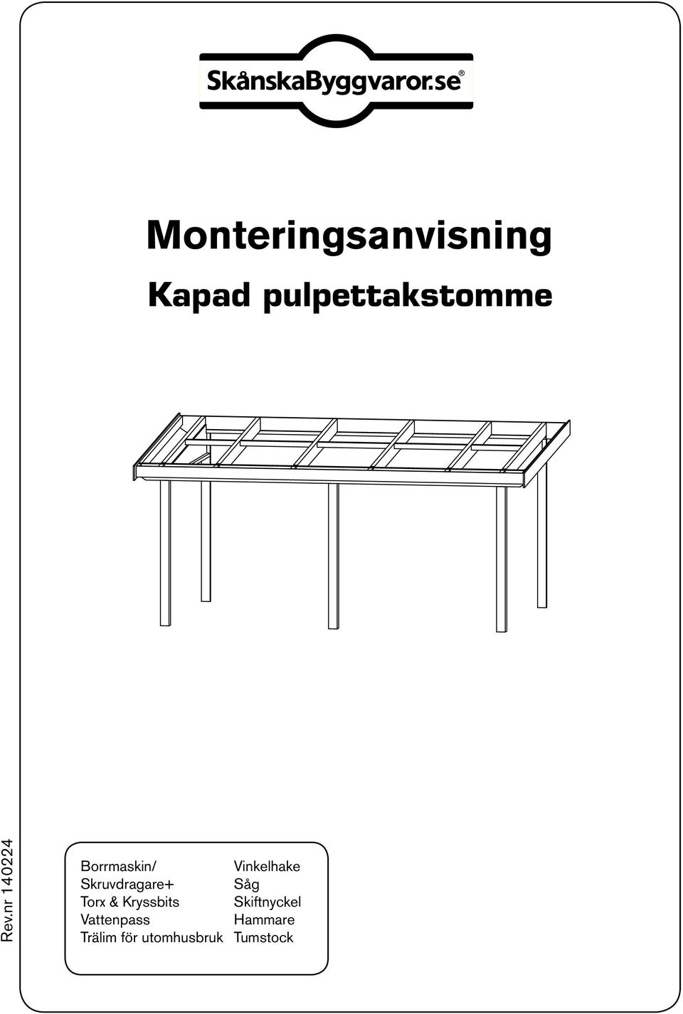 Monteringsanvisning Kapad pulpettakstomme - PDF Free Download