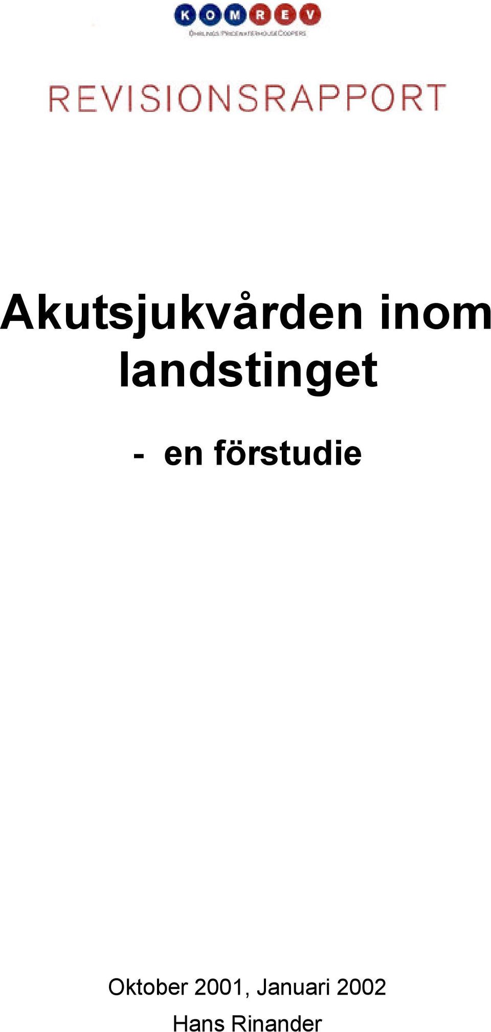 förstudie Oktober
