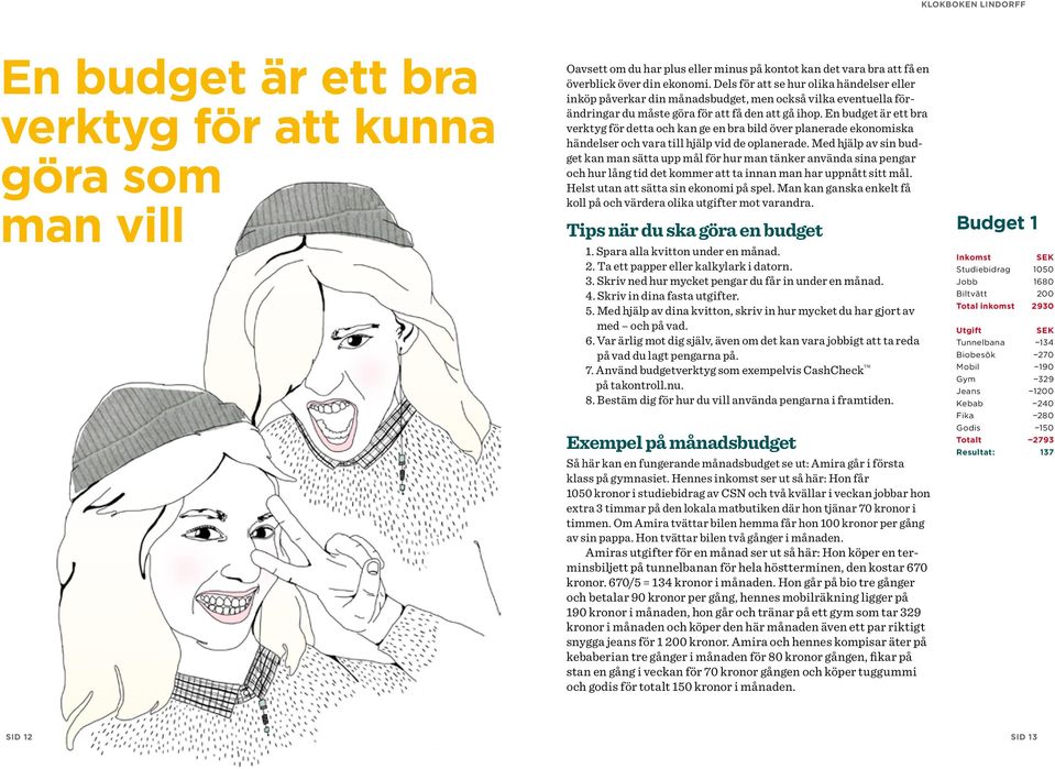 En budget är ett bra verktyg för detta och kan ge en bra bild över planerade ekonomiska händelser och vara till hjälp vid de oplanerade.