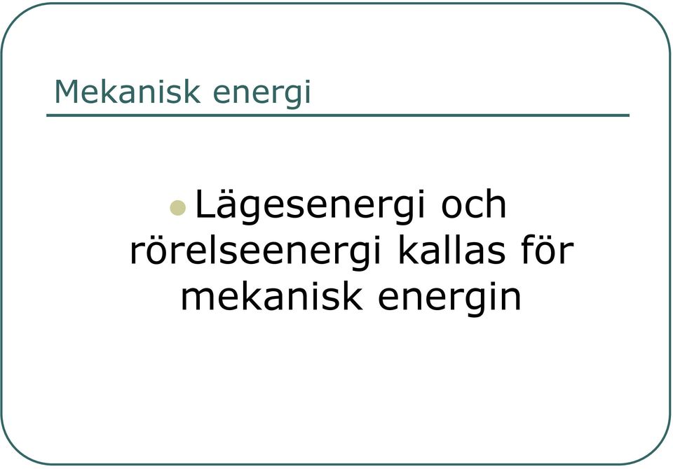 rörelseenergi