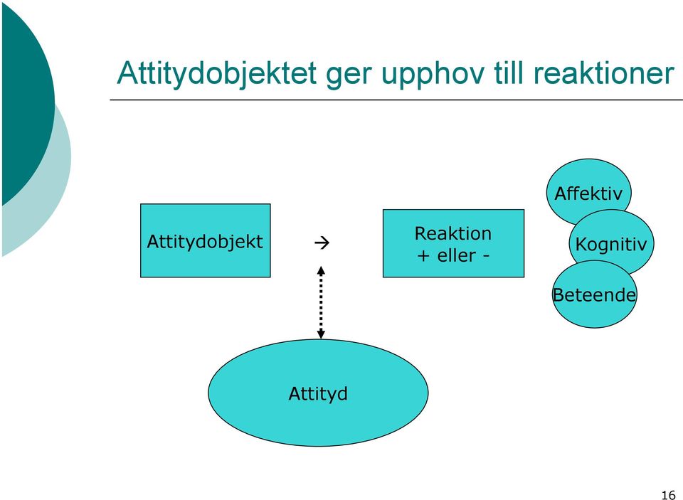 Attitydobjekt Reaktion +