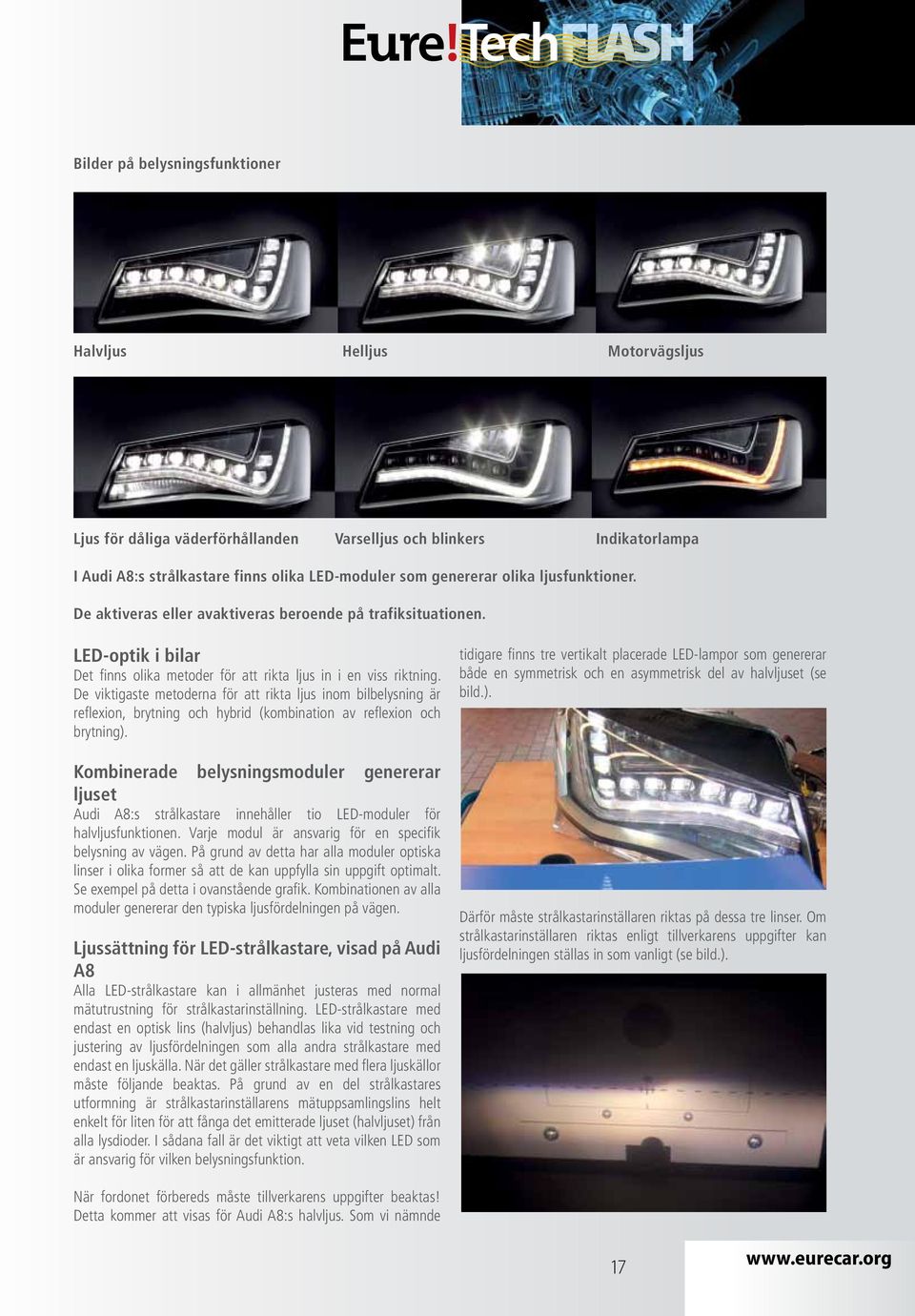 Smart belysning. Automatisk strålkastarinställning - PDF Free Download
