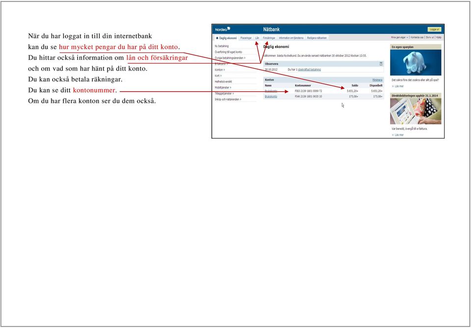 Lättläst om Nordea internetbank - PDF Gratis nedladdning
