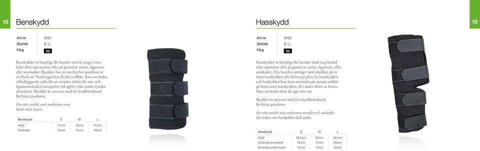 Kan användas i förebyggande syfte för att minska risken för sen- och ligament-skador exempelvis vid agility eller andra fysiska aktiviteter.