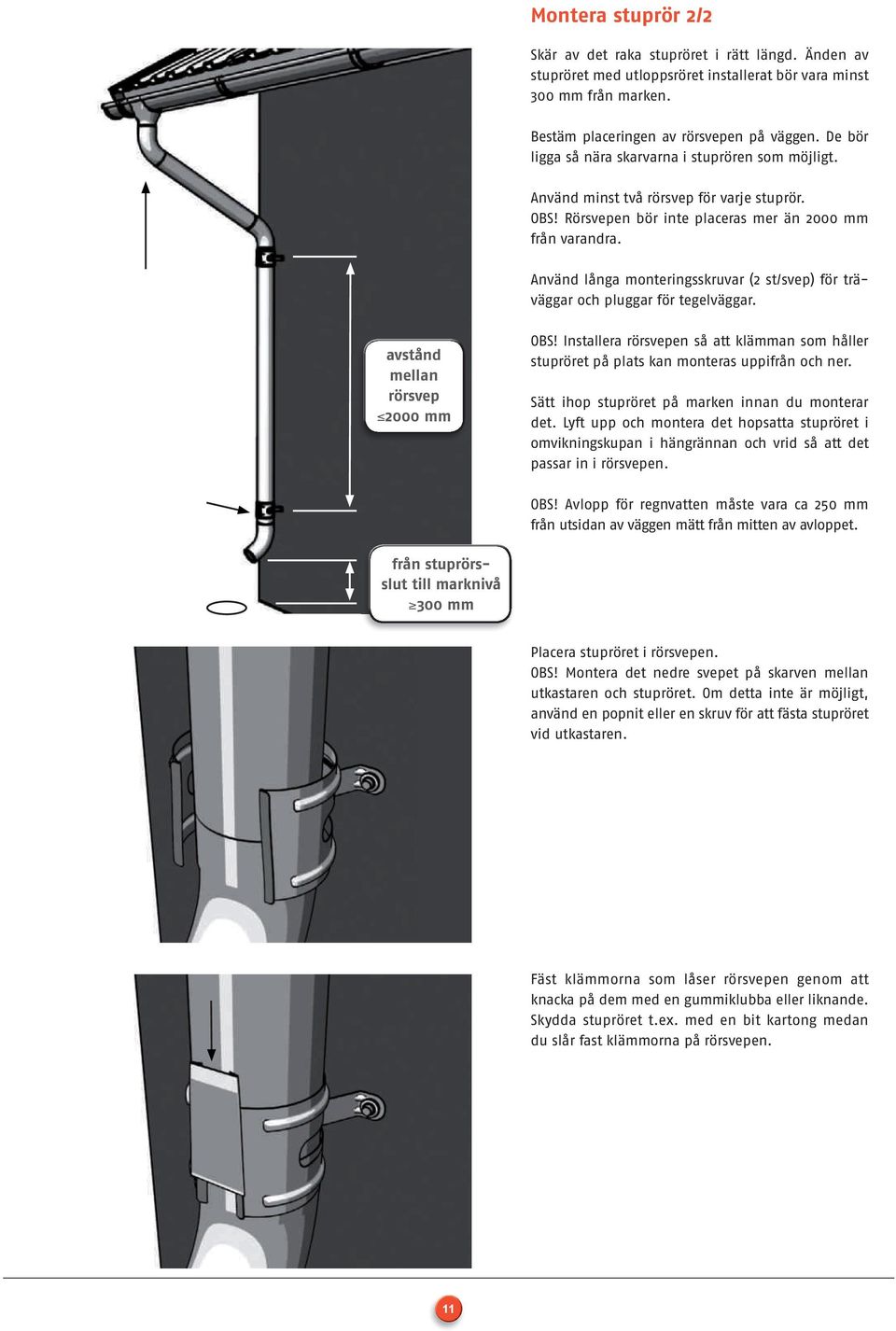 Monteringsanvisning Takavvattningssystem - PDF Gratis nedladdning