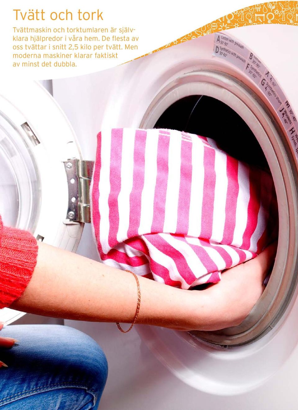 De flesta av oss tvättar i snitt 2,5 kilo per