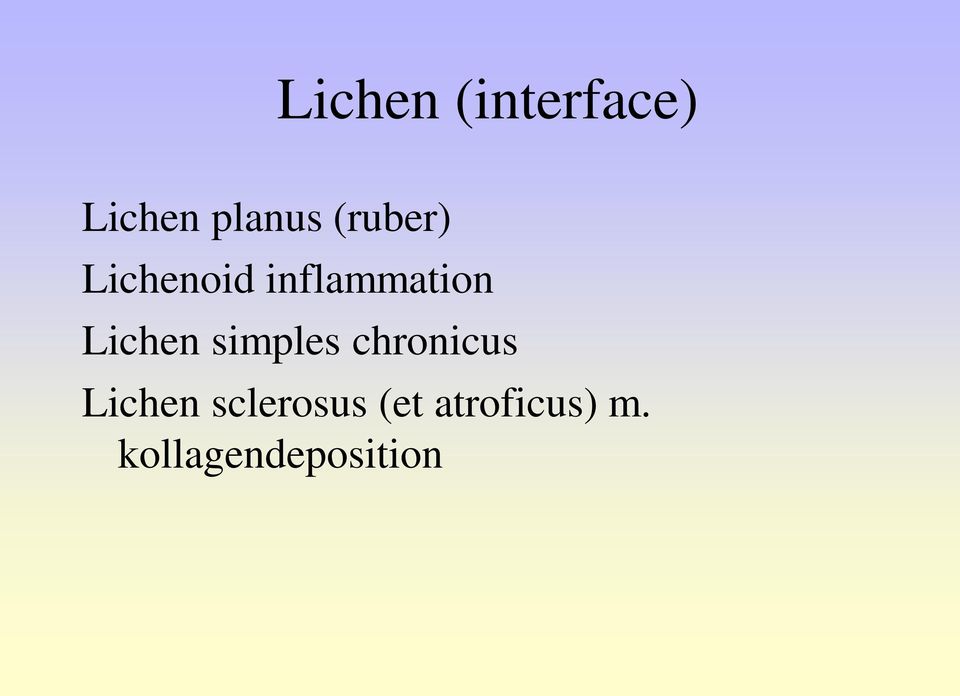 Lichen simples chronicus Lichen