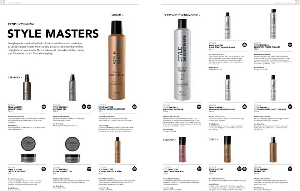 STYLE MASTERS SHINE SPRAY GLAMOURAMA 300 ml Spray som ger maximal glans. Har du skapat en frisyr och bara vill lysa upp ditt arbete med en touch av glamour: Här är produkten!