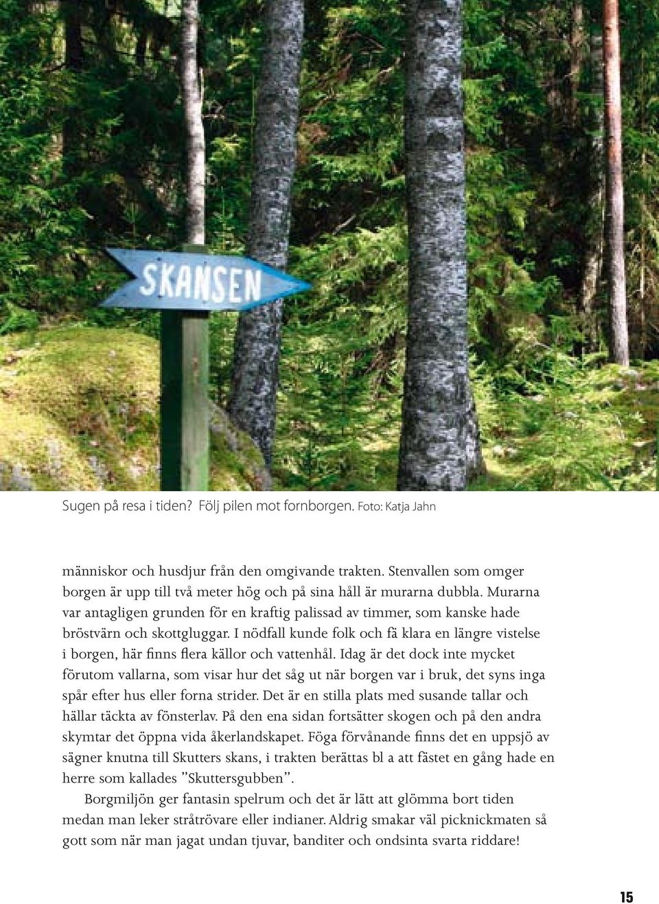 I nödfall kunde folk och fä klara en längre vistelse i borgen, här finns flera källor och vattenhål.