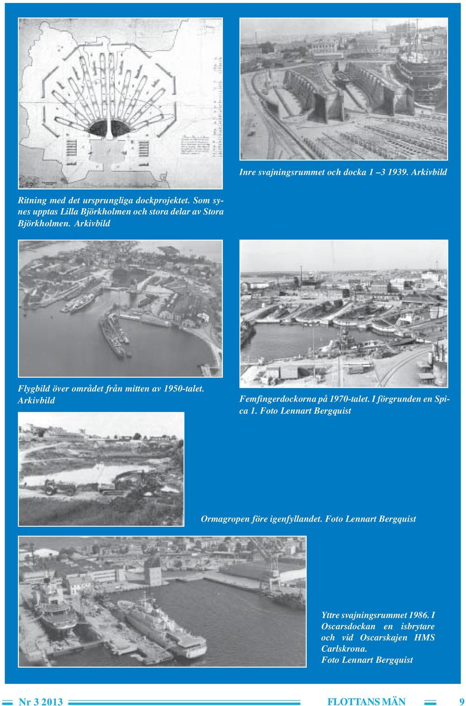 Arkivbild Flygbild över området från mitten av 1950-talet. Arkivbild Femfingerdockorna på 1970-talet.