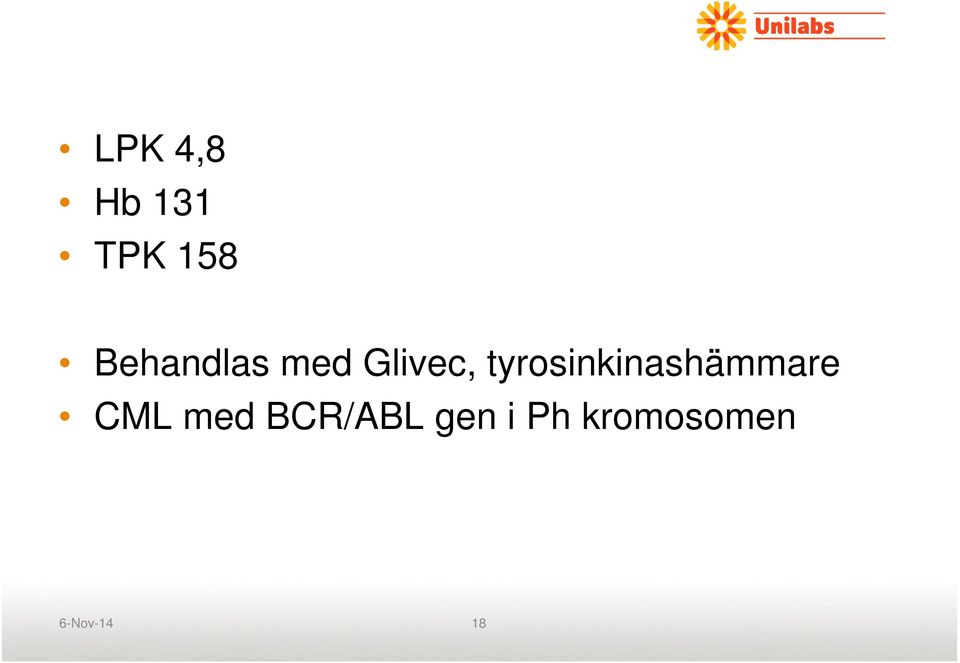 tyrosinkinashämmare CML med