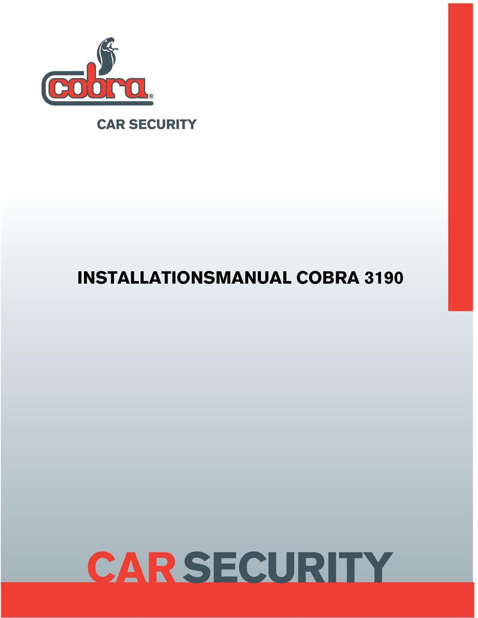 INSTALLATIONSMANUAL COBRA PDF Gratis nedladdning