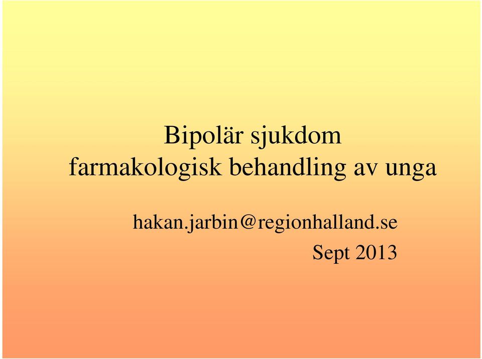behandling av unga