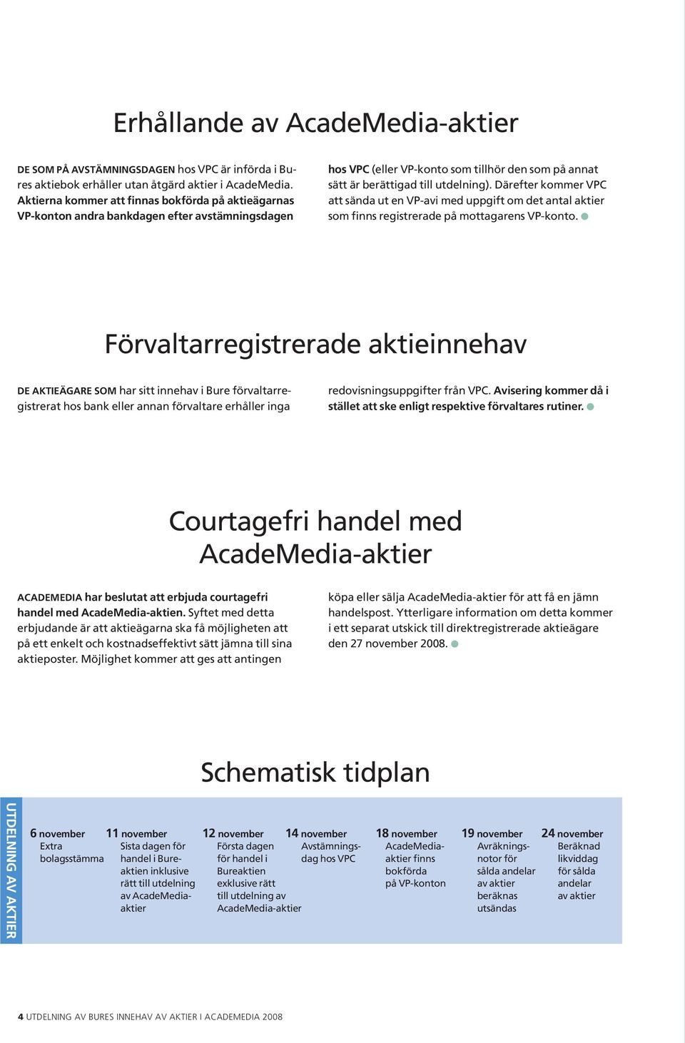 Därefter kommer VPC att sända ut en VP-avi med uppgift om det antal aktier som finns registrerade på mottagarens VP-konto.