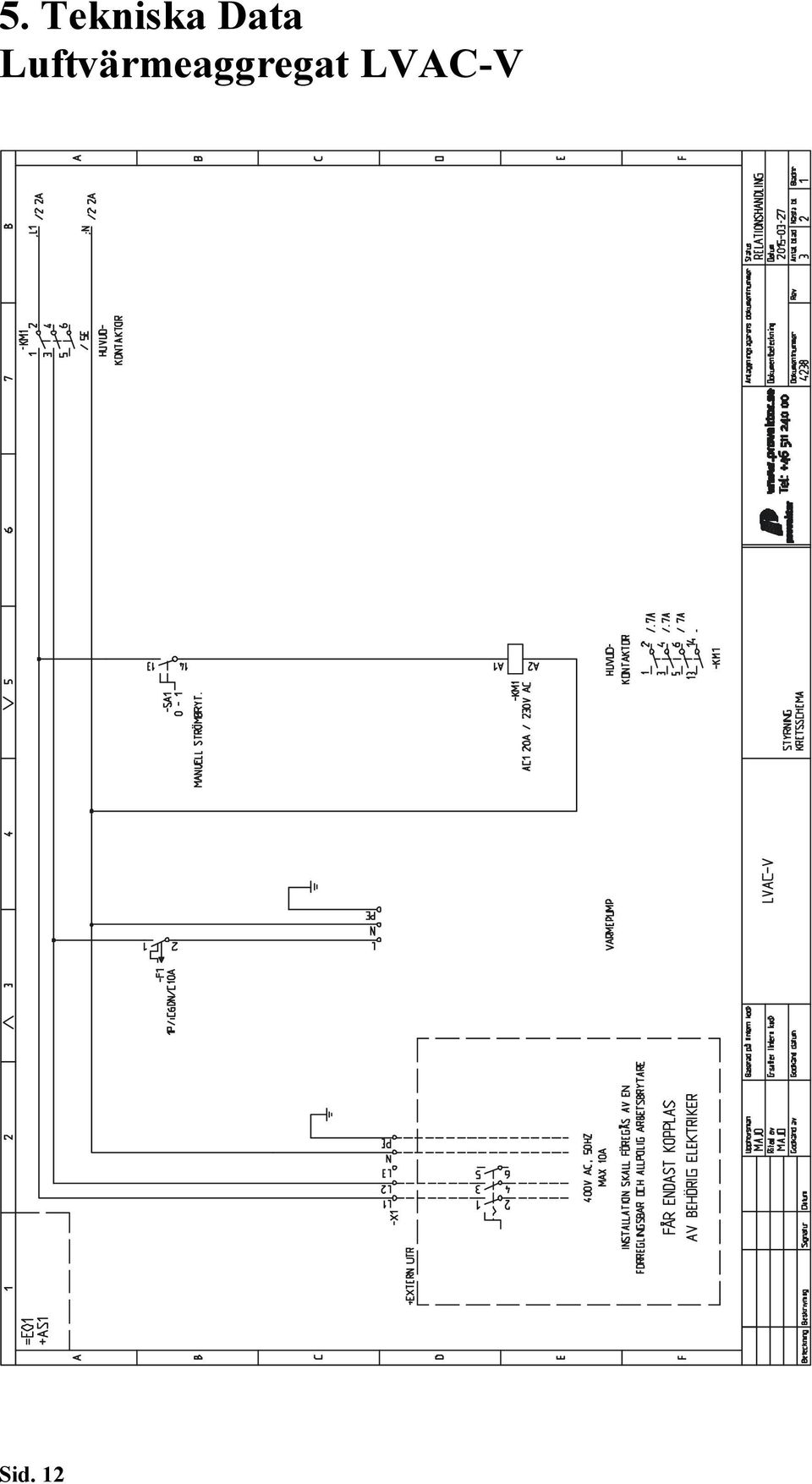 Luftvärmeaggregat LVAC-V - PDF Gratis nedladdning