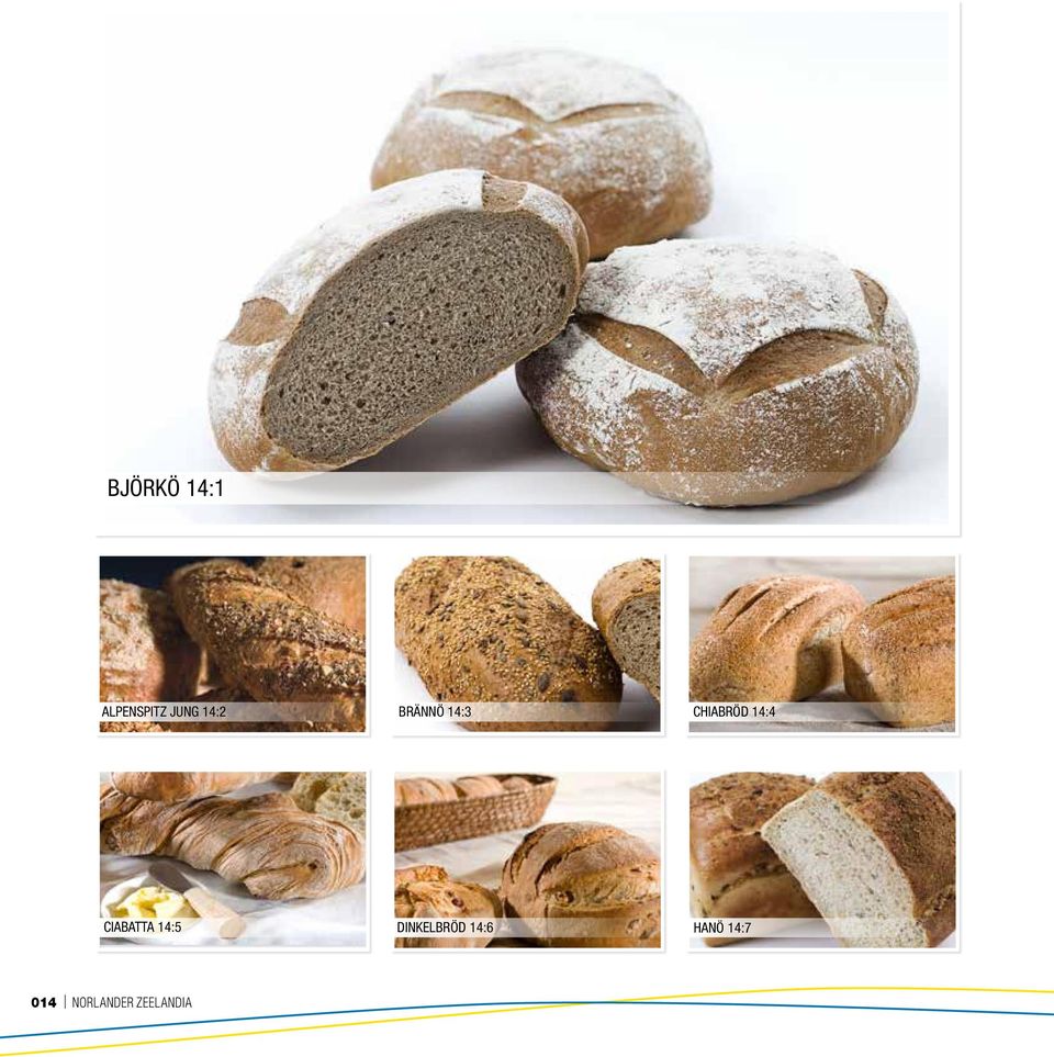 CIABATTA 14:5 DINKELBRÖD 14:6