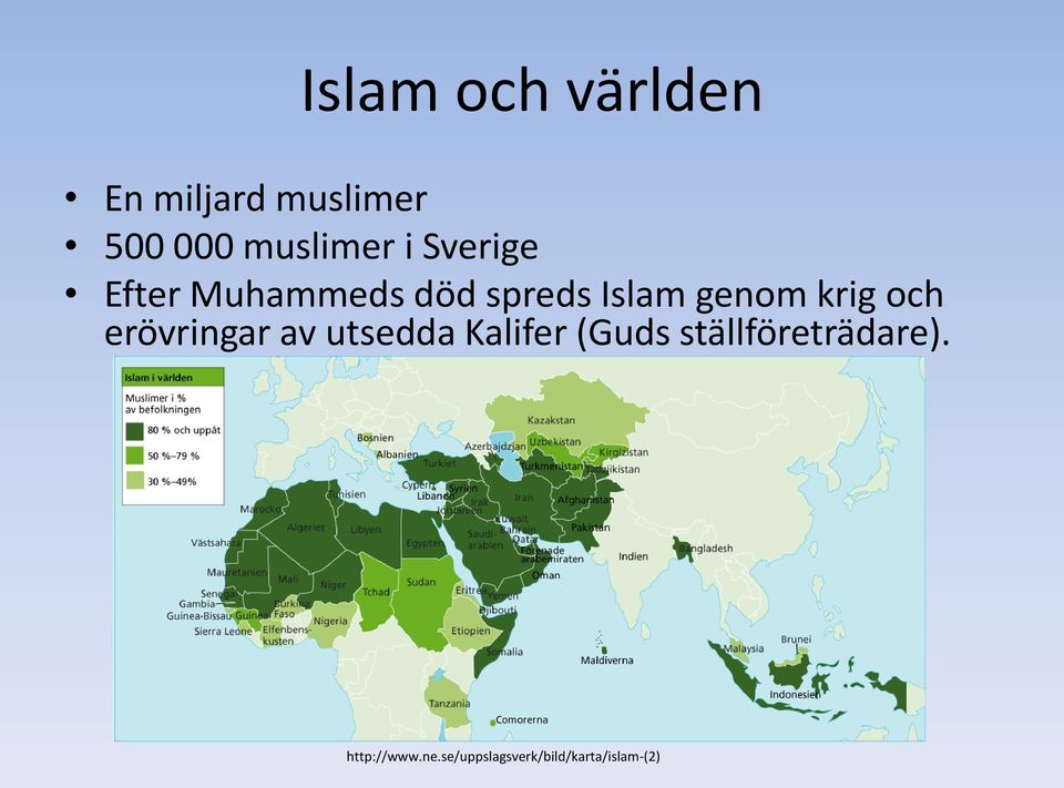 och erövringar av utsedda Kalifer (Guds