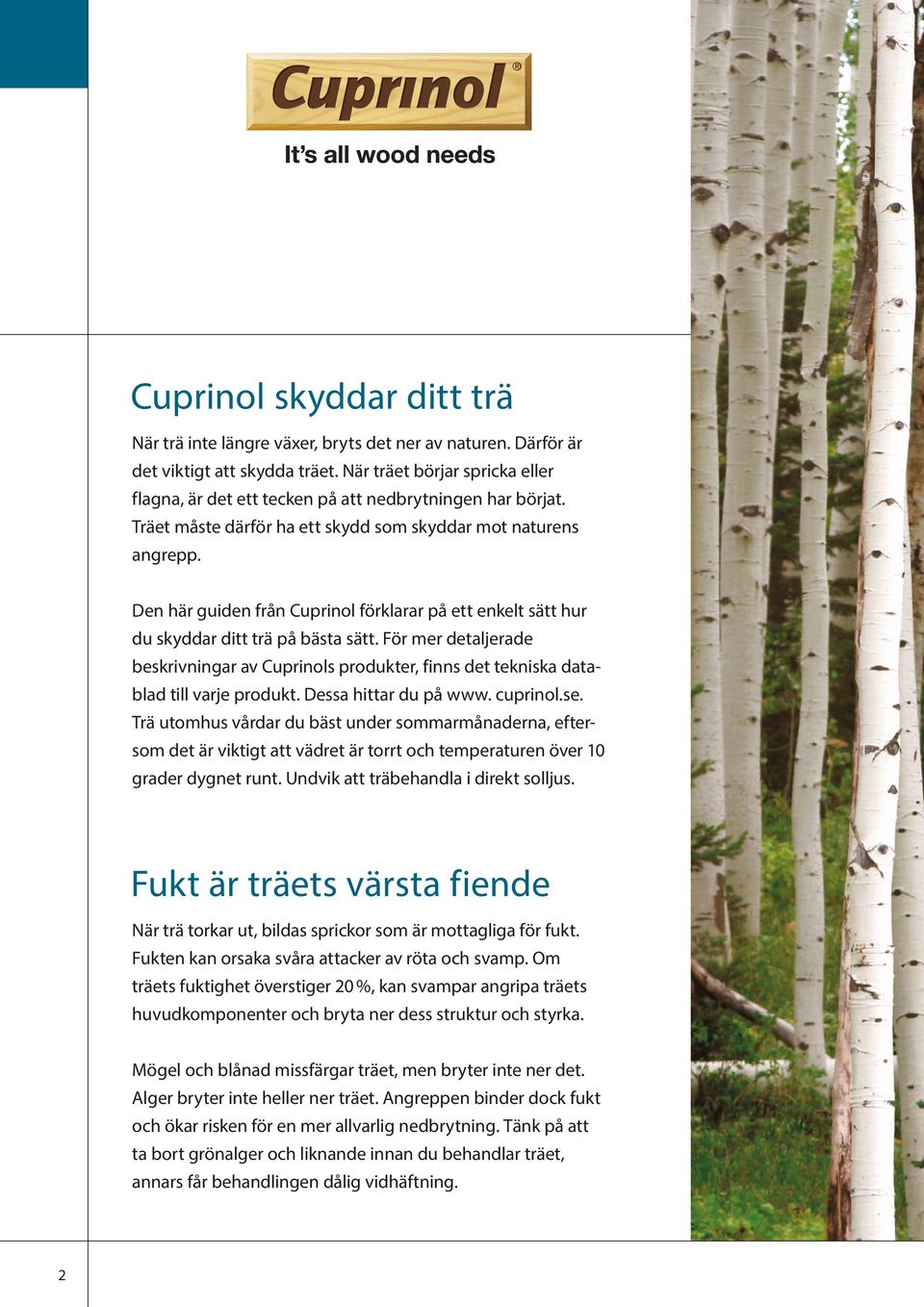 Den här guiden från Cuprinol förklarar på ett enkelt sätt hur du skyddar ditt trä på bästa sätt.