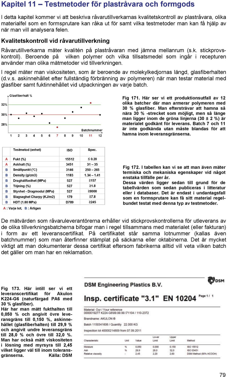 Beroende på vilken polymer och vilka tillsatsmedel som ingår i recepturen använder man olika mätmetoder vid tillverkningen.