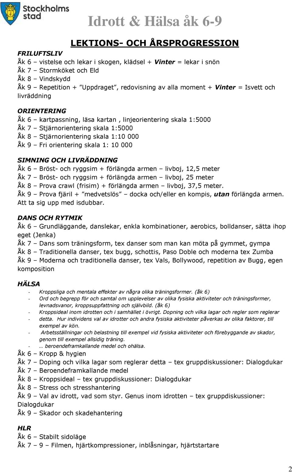 skala 1: 10 000 SIMNING OCH LIVRÄDDNING Åk 6 Bröst- ryggsim + förlängda armen livboj, 12,5 meter Åk 7 Bröst- ryggsim + förlängda armen livboj, 25 meter Åk 8 Prova crawl (frisim) + förlängda armen