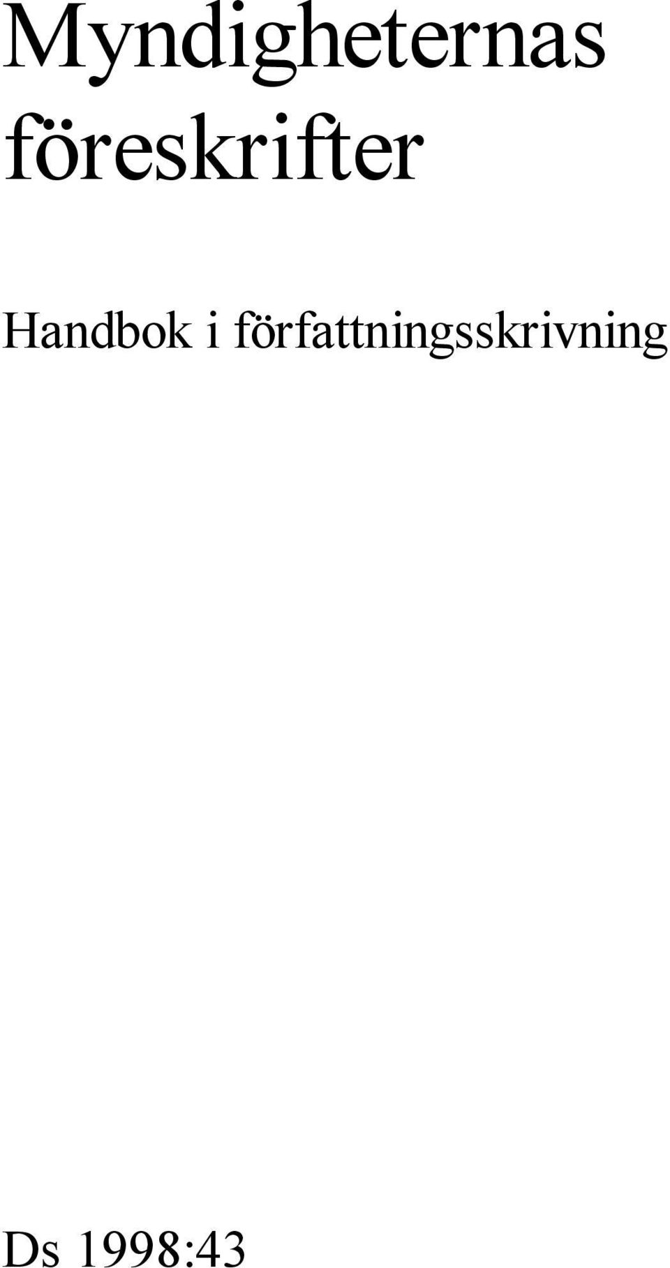 Handbok i