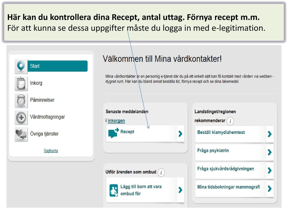 Förnya recept m.