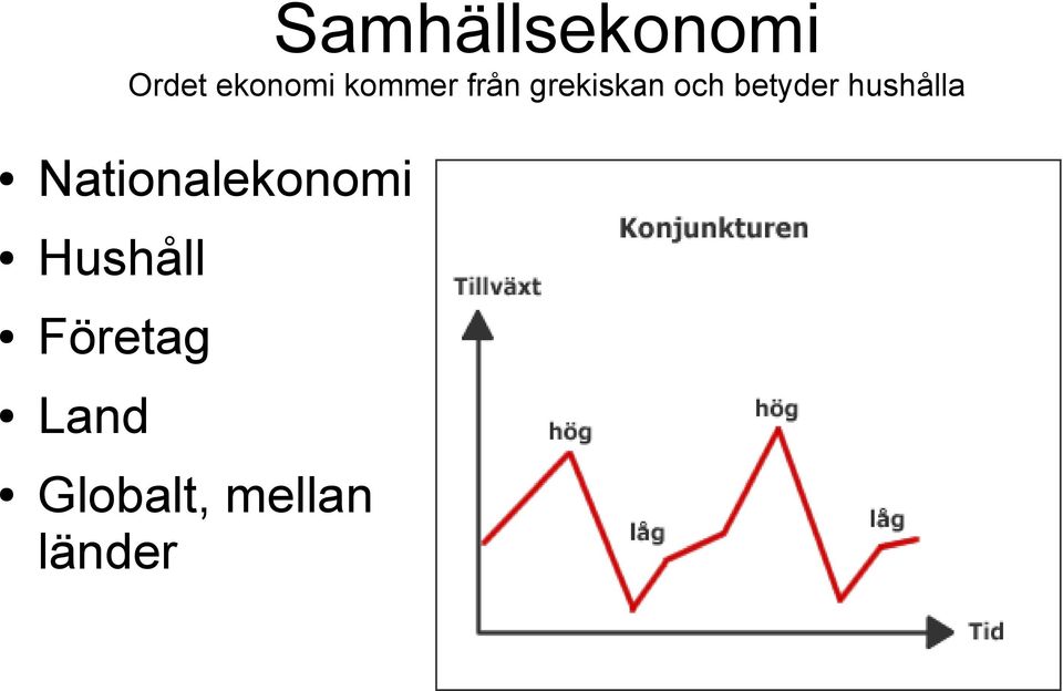 betyder hushålla Nationalekonomi