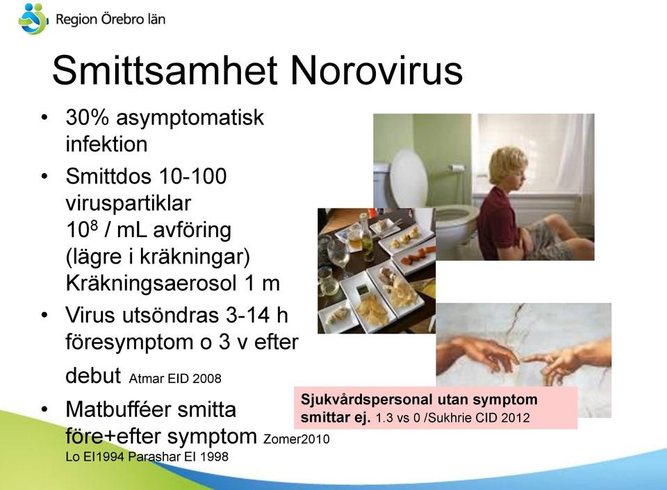o 3 v efter debut Atmar EID 2008 Matbufféer smitta före+efter symptom Zomer2010 Lo