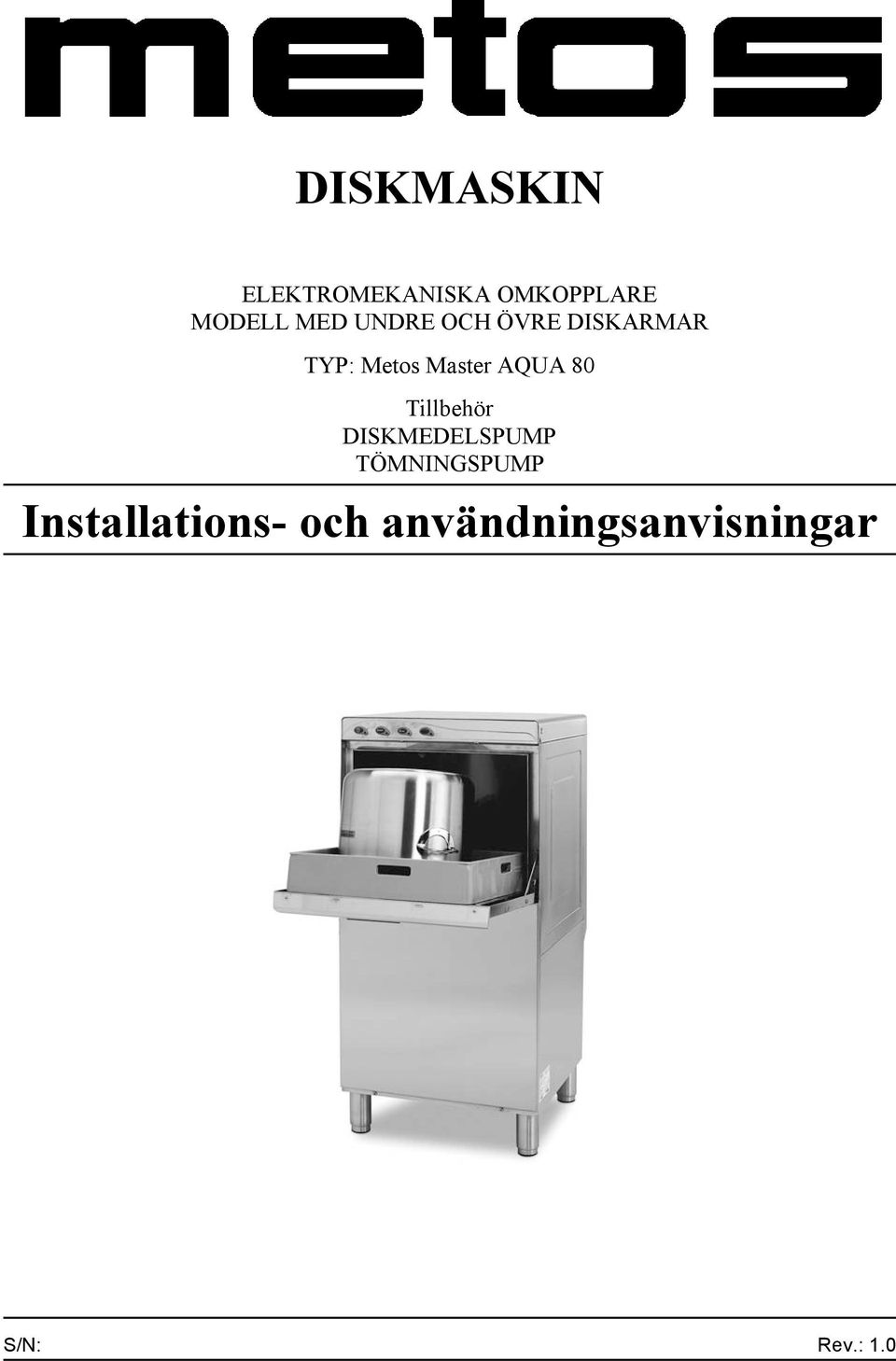 AQUA 80 Tillbehör DISKMEDELSPUMP TÖMNINGSPUMP