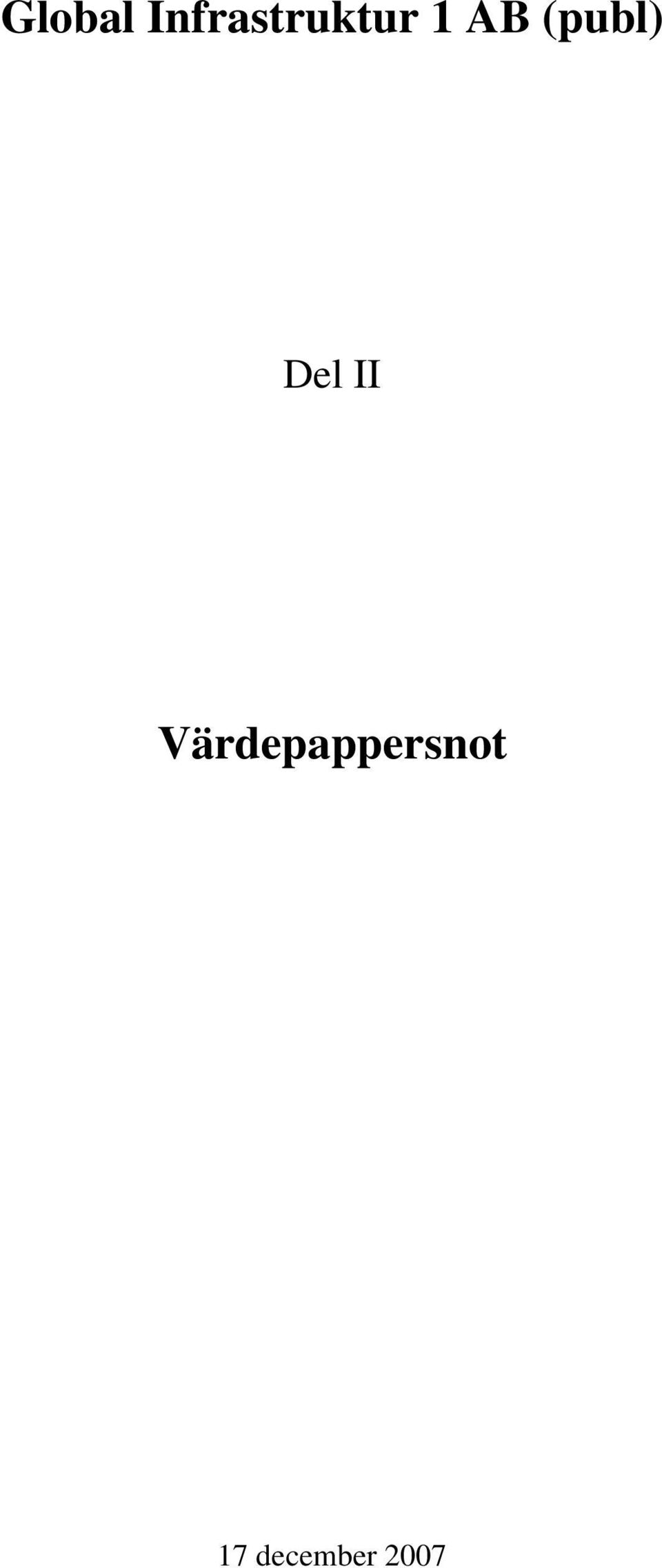 AB (publ) Del II