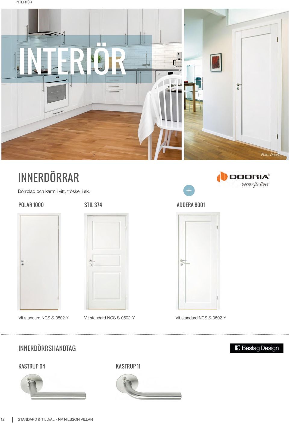 POLAR 1000 STIL 374 ADDERA 8001 Vit standard NCS S-0502-Y Vit