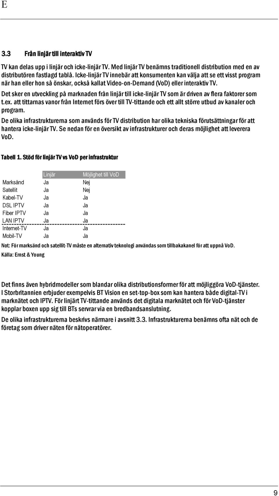 Det sker en utveckling på marknaden från linjär till icke-linjär TV som är driven av flera faktorer som t.ex.