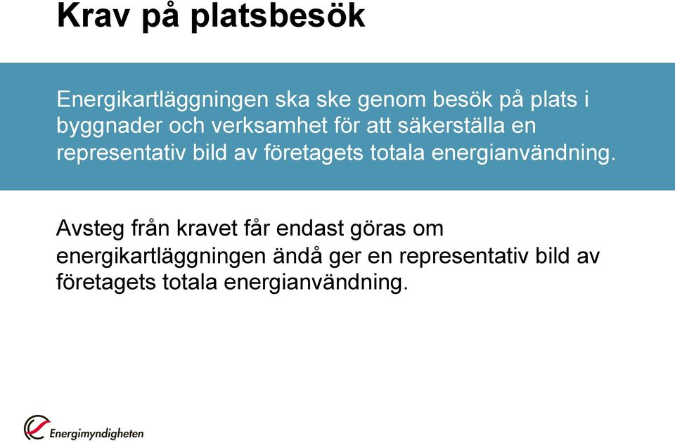 företagets totala energianvändning.