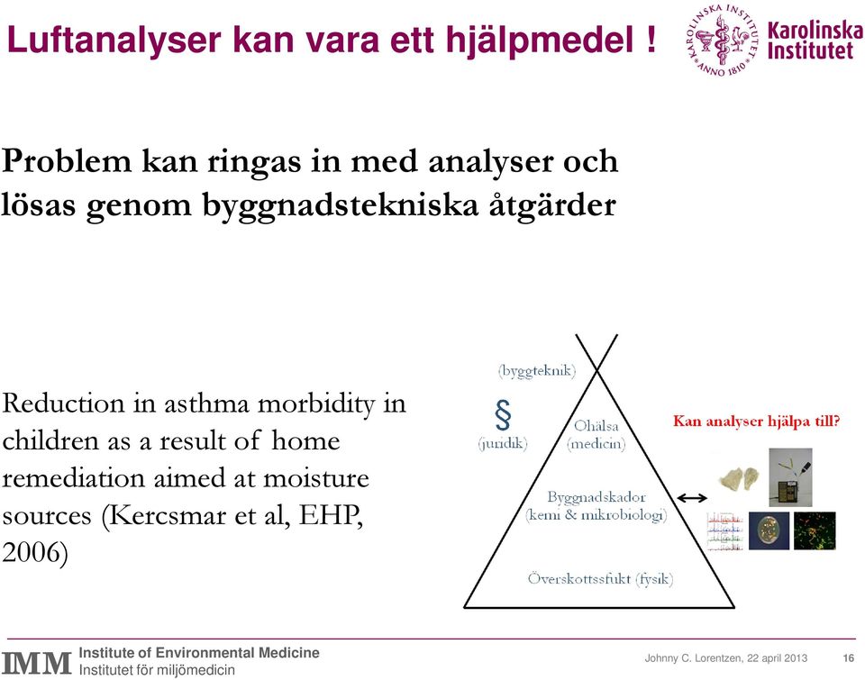 åtgärder Reduction in asthma morbidity in children as a result of