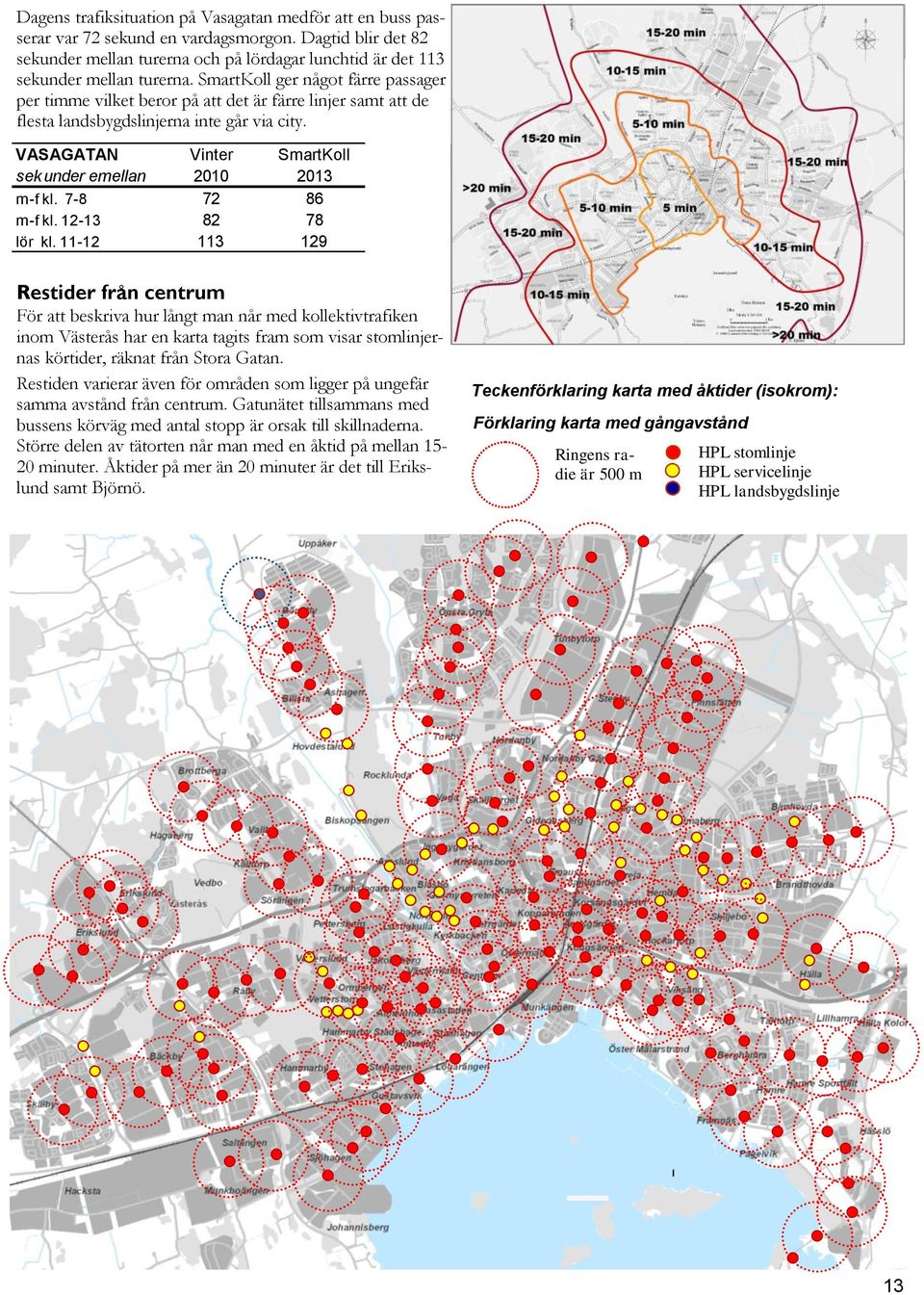 VASAGATAN Vinter SmartKoll sek under emellan 2010 2013 m-f kl. 7-8 72 86 m-f kl. 12-13 82 78 lör kl.