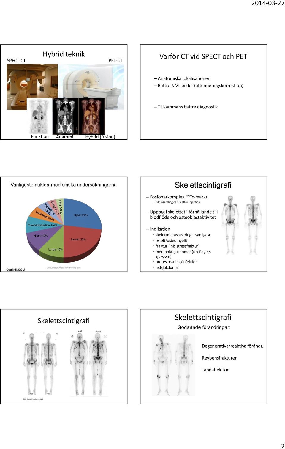 osteoblastaktivitet Statistik SSM Tumörlokalisation 9.