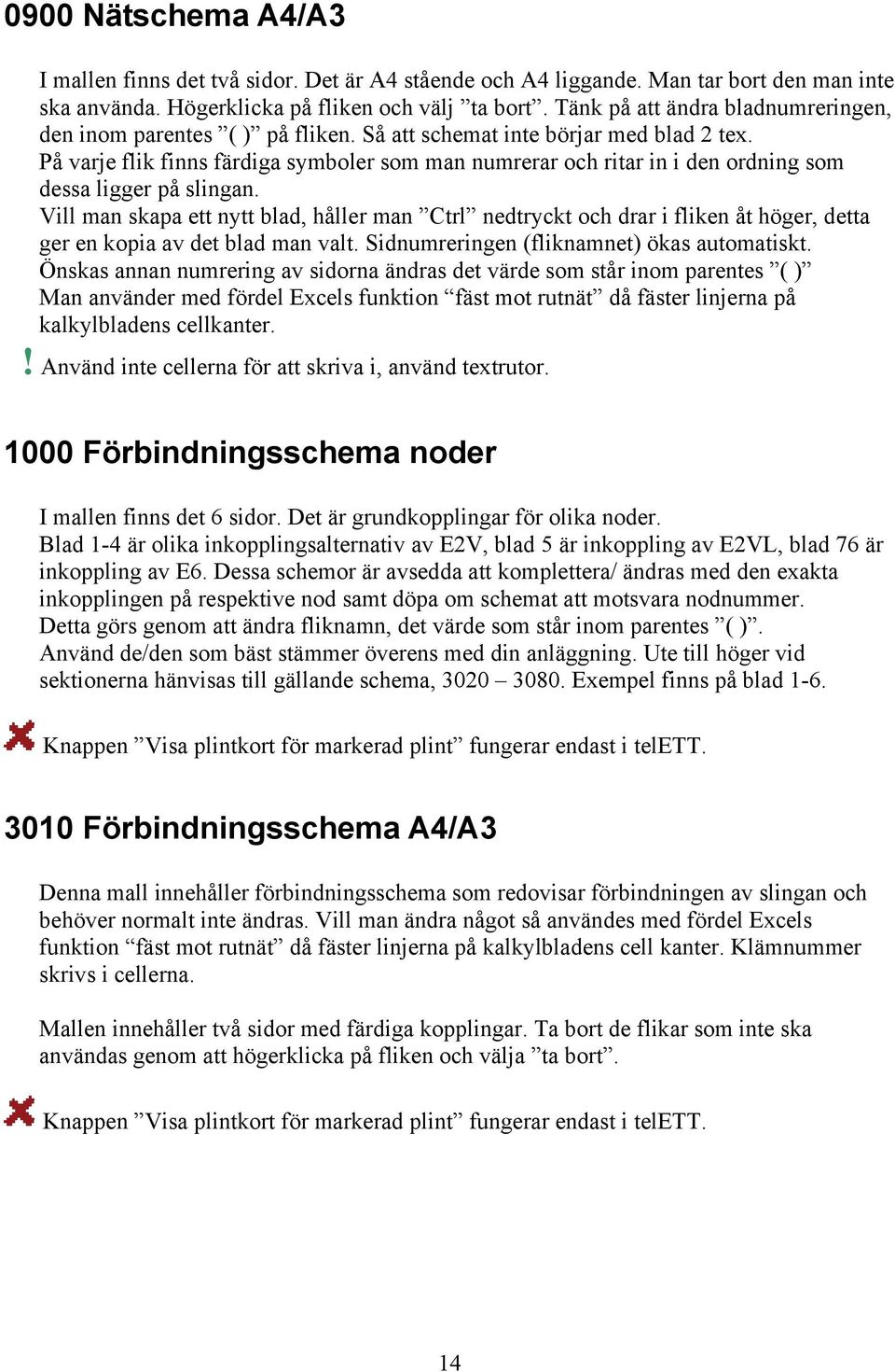 På varje flik finns färdiga symboler som man numrerar och ritar in i den ordning som dessa ligger på slingan.