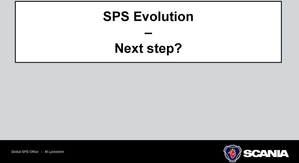 Next step?